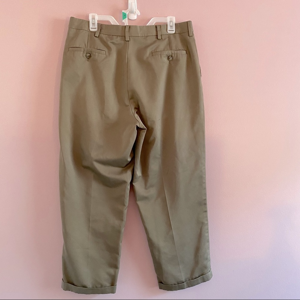 Menโs Khaki/Tan FARAH dress slacks 38W x 29 long - Picture 2 of 3